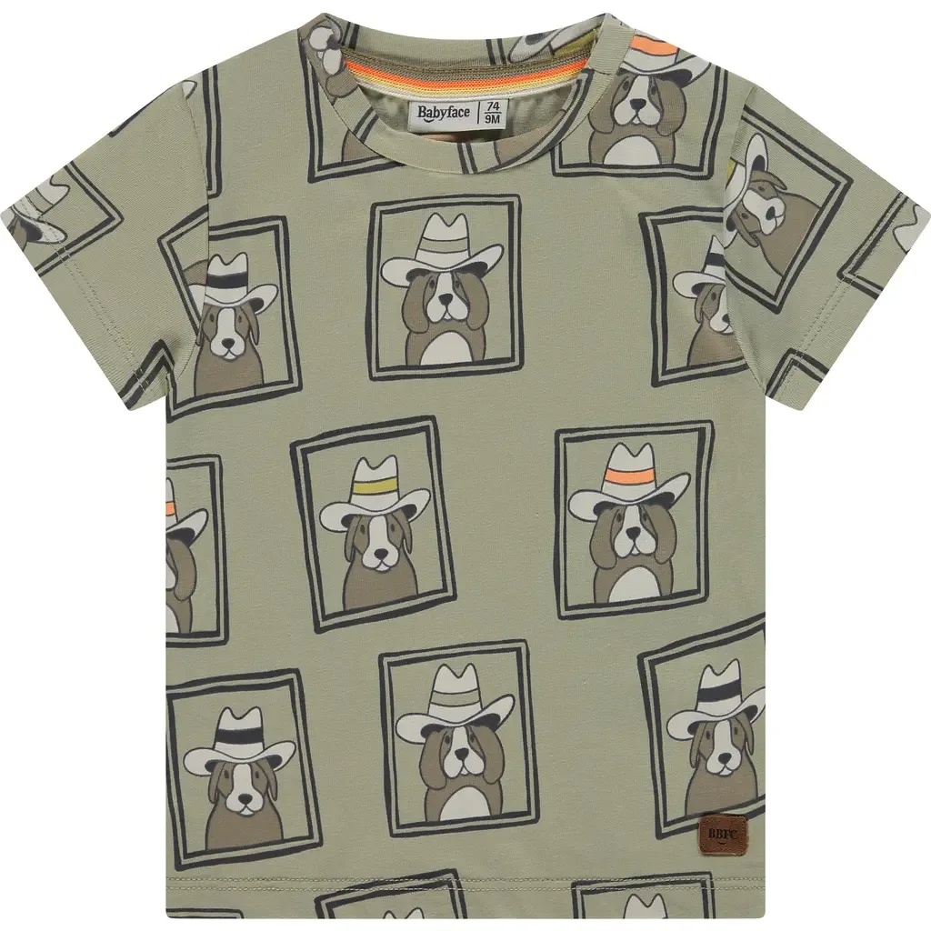 Allover Western Graphic Short Sleeve T-Shirt by BABYFACE