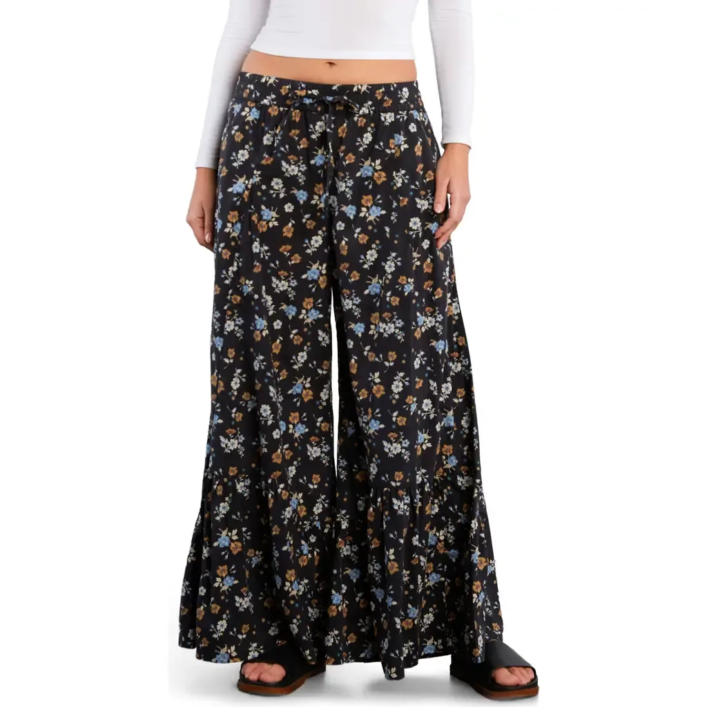 Drawstring Waist Tiered Pants by Billy T