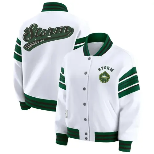 WEAR by Erin Andrews Seattle Storm Full-Snap Fleece Sweatshirt Jacket by WEAR by Erin Andrews