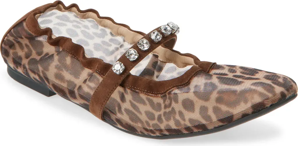 Goldie Crystal Strap Ballet Flat by Stuart Weitzman