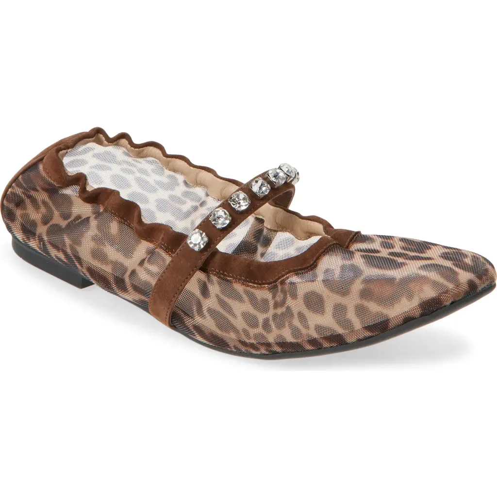 Goldie Crystal Strap Ballet Flat by Stuart Weitzman