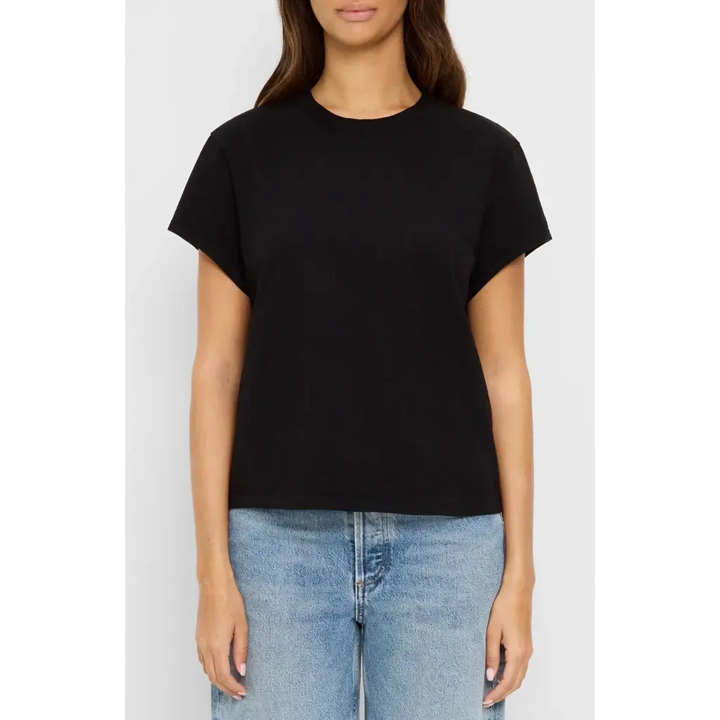 Solene Boxy Crewneck T-Shirt by Michael Stars