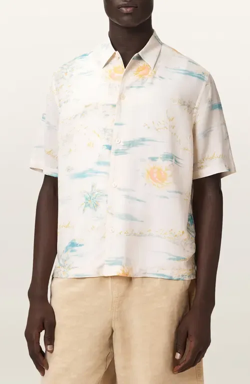 Breezer Floral Short Sleeve Button-Up Shirt by AllSaints