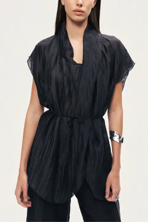 Belted Vest by Nocturne
