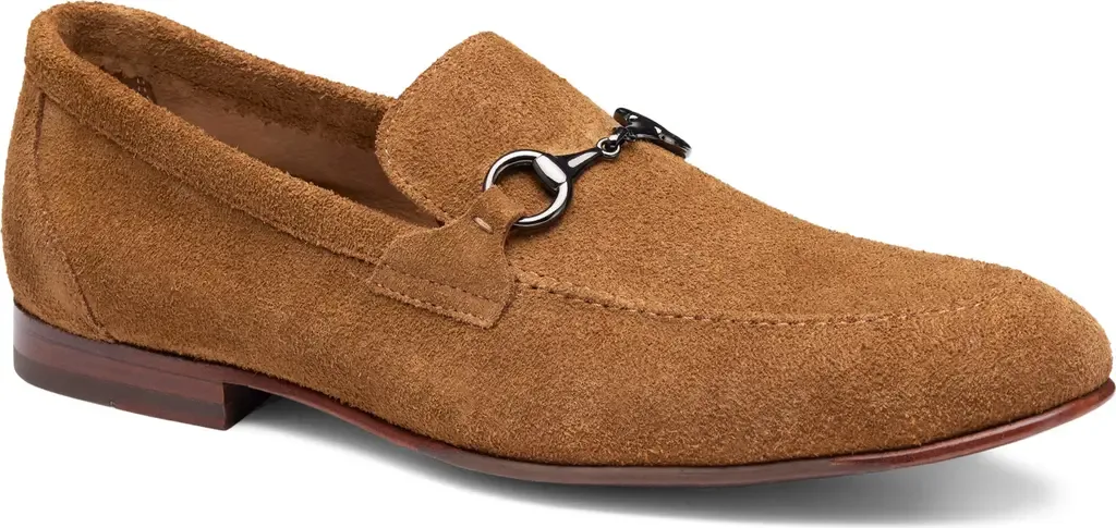 Higgins Bit Loafer in Snuff Suede by Johnston & Murphy