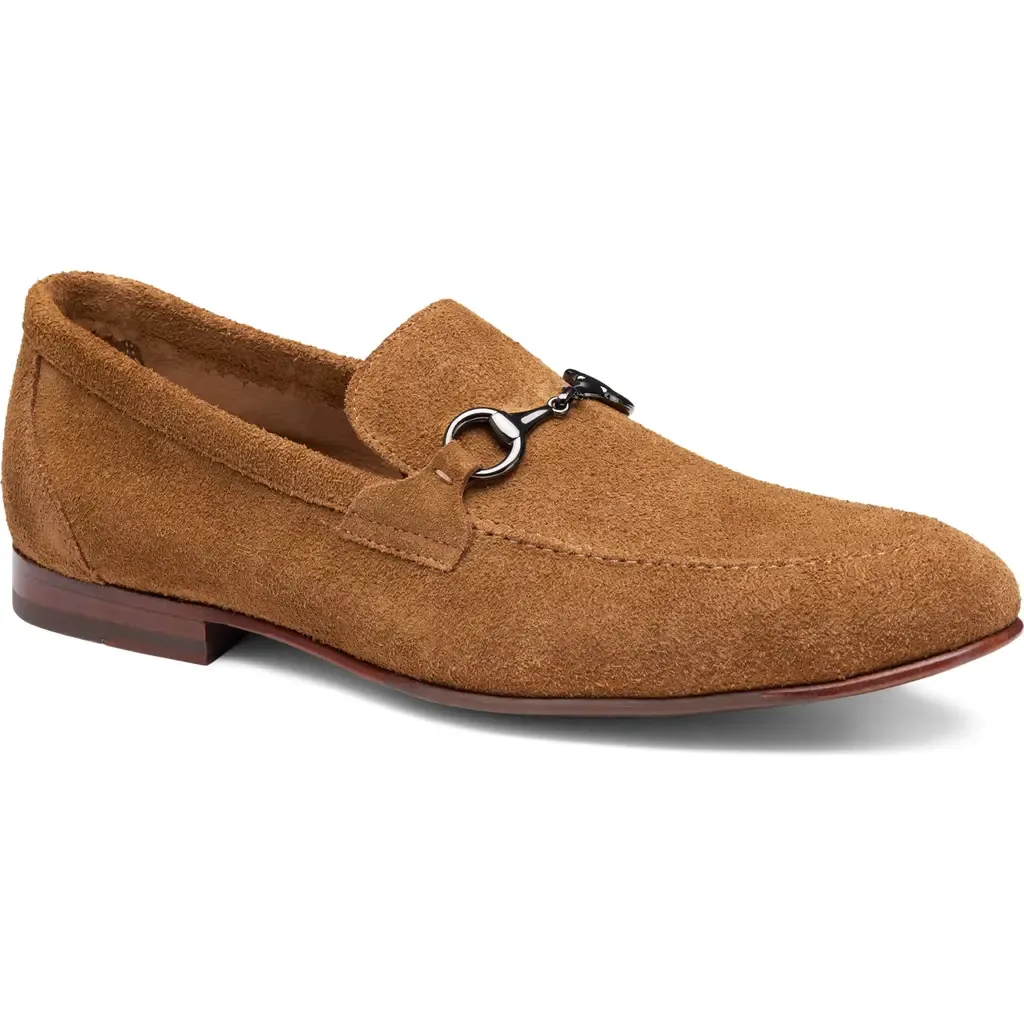Higgins Bit Loafer in Snuff Suede by Johnston & Murphy