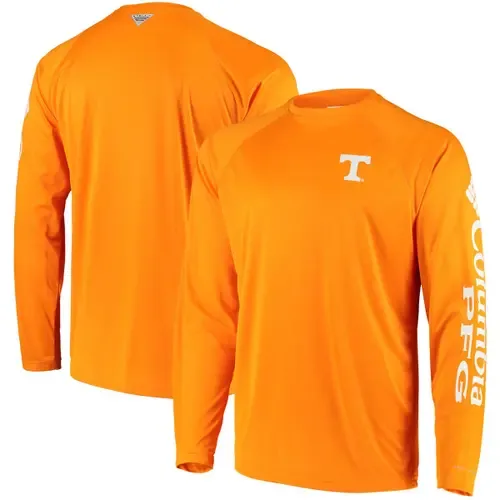 Columbia Tennessee Volunteers Terminal Tackle Omni-Shade Raglan Long Sleeve T-Shirt by Columbia