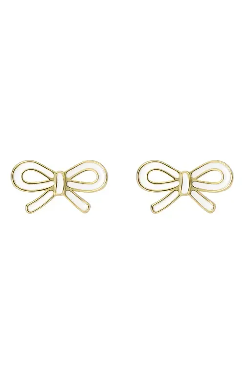 Bowie Tie Bow Enamel Stud Earrings by Ted Baker