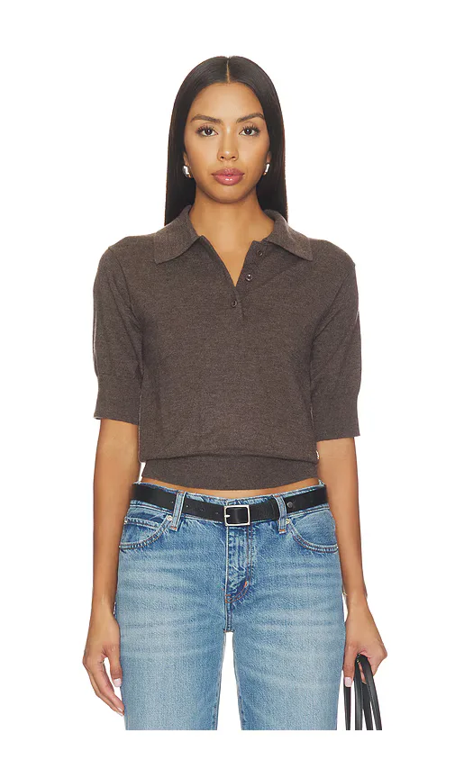 Journey Cashmere Jersey Short Sleeve Top by Eterne