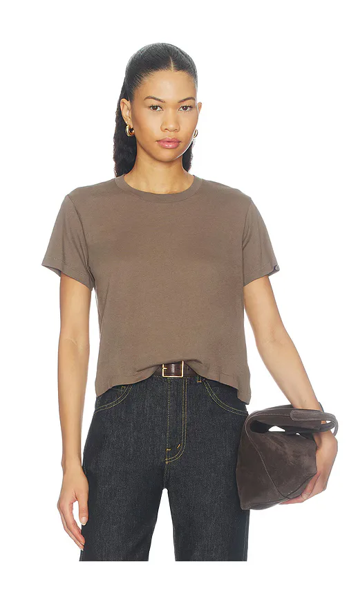 Cotton Short Sleeve Boxy Tee by Eterne