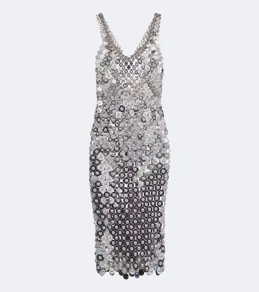 Chainmail Embellished Cocktail Dress by Rabanne