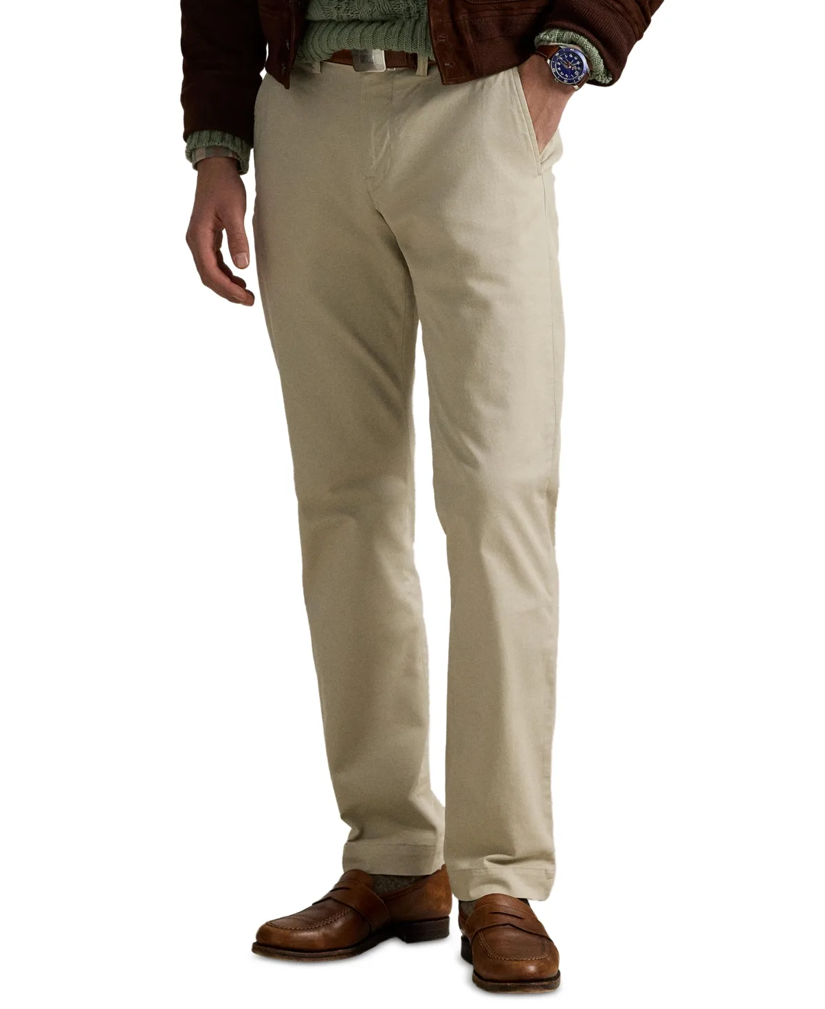 Straight-Fit Stretch Chino Pants