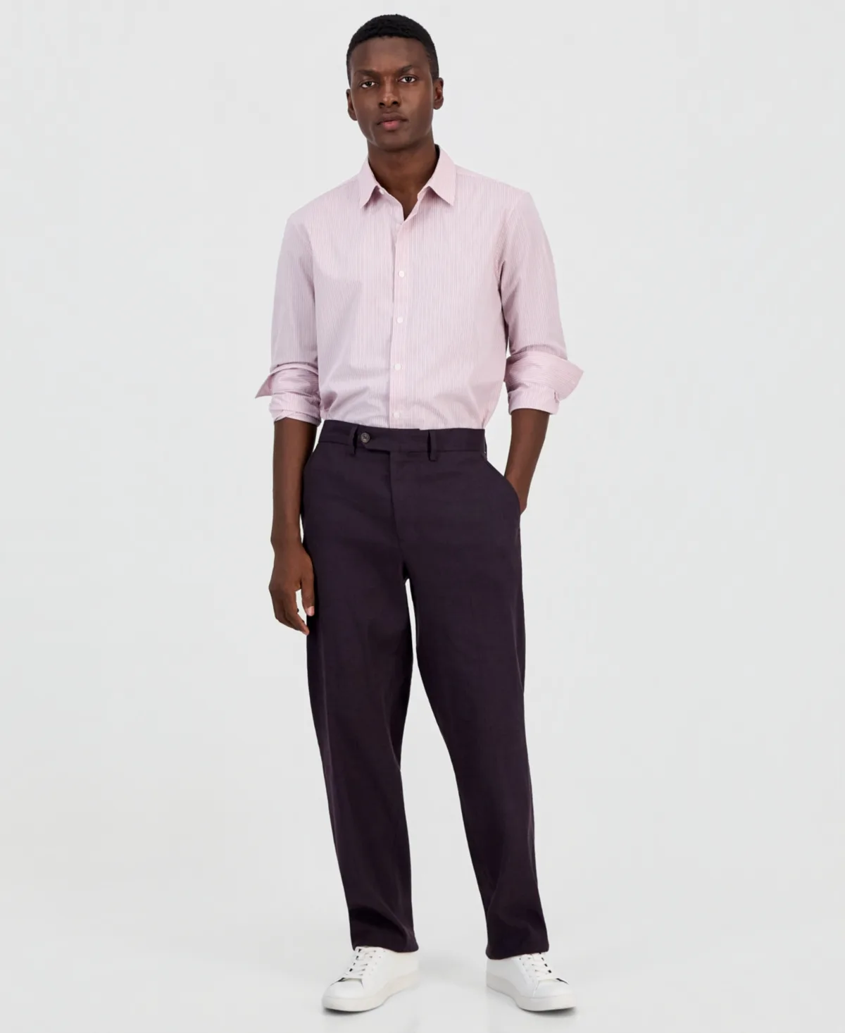 Tech Linen-Blend Pants by Alfani