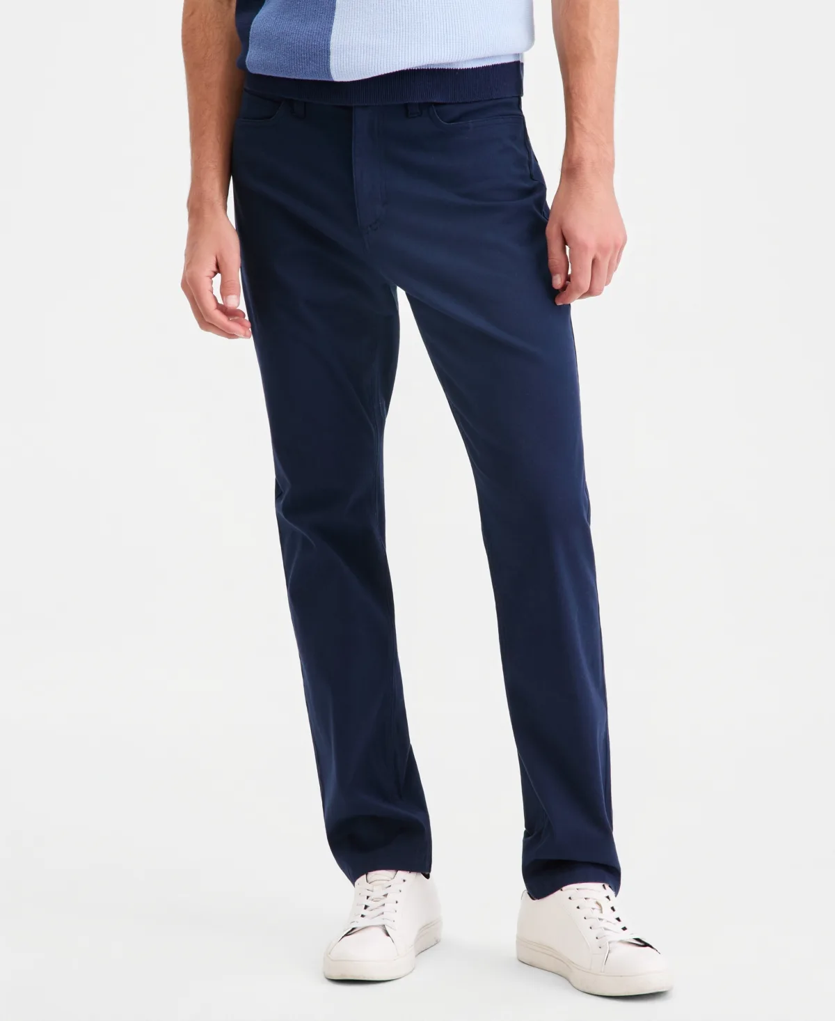 Cotton-Blend 5-Pocket Regular-Fit Pants by Alfani
