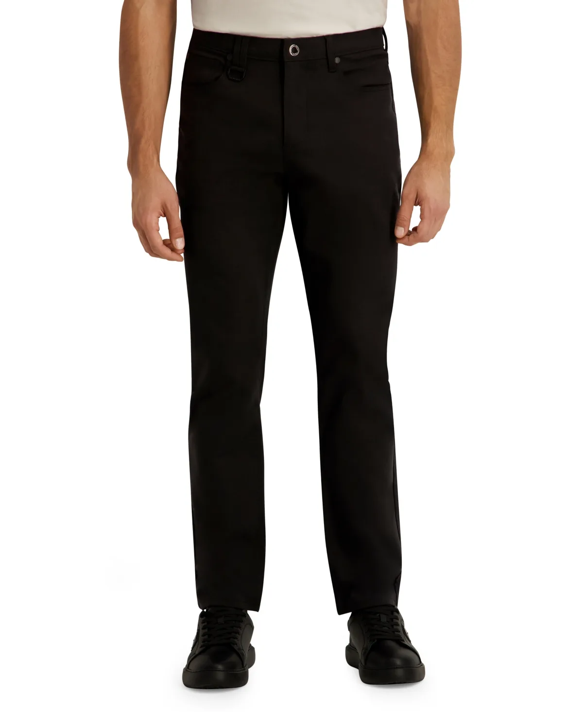 Core Slim Straight 5-Pockets Cotton Pants by Karl Lagerfeld Paris