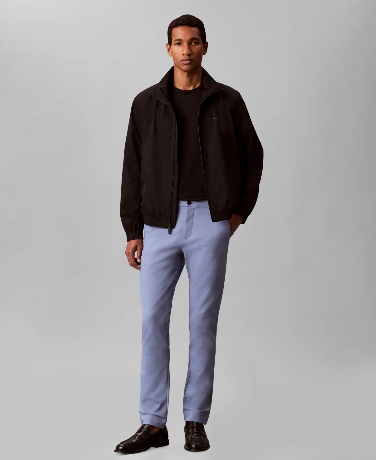Slim Stretch Cotton Pants by Calvin Klein
