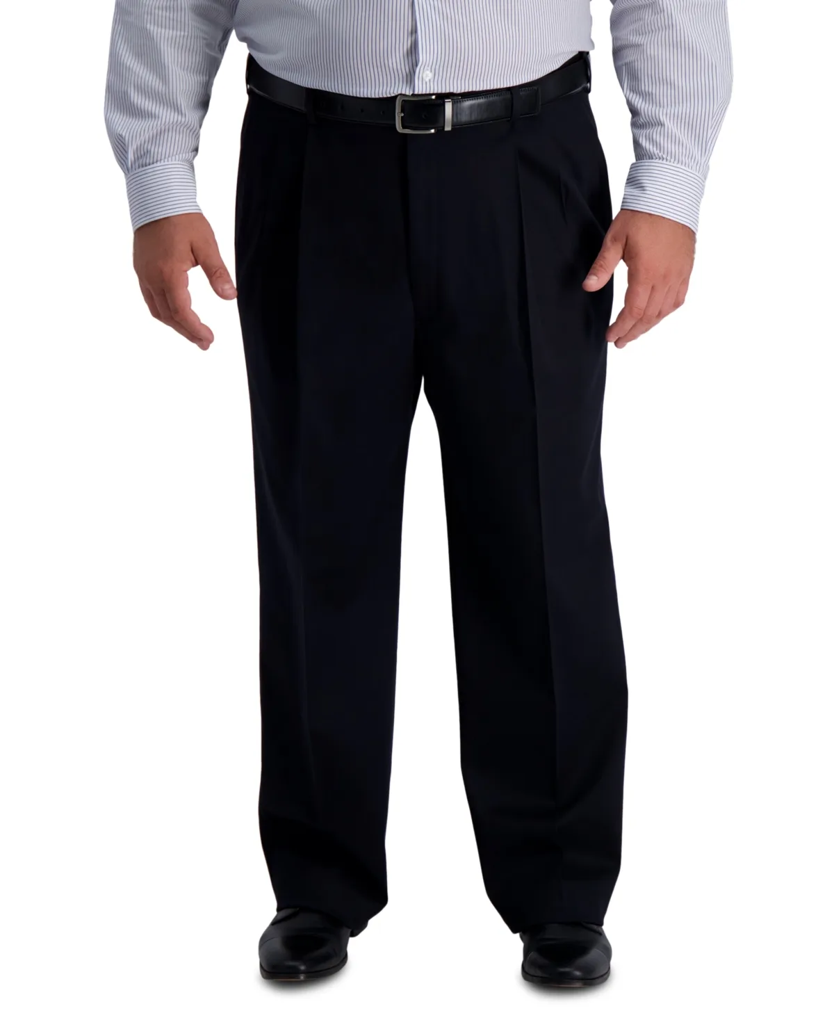 Iron Free Premium Khaki Classic-Fit Pleated Pant by Haggar