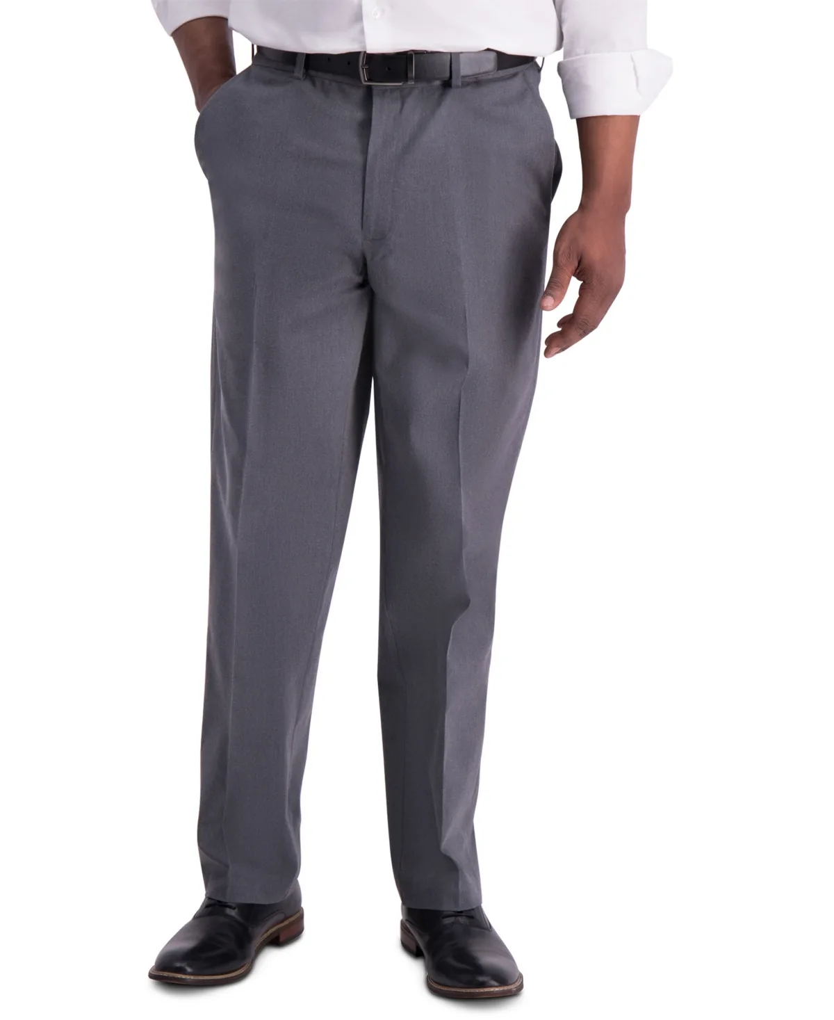 Iron Free Premium Khaki Classic-Fit Flat-Front Pant by Haggar