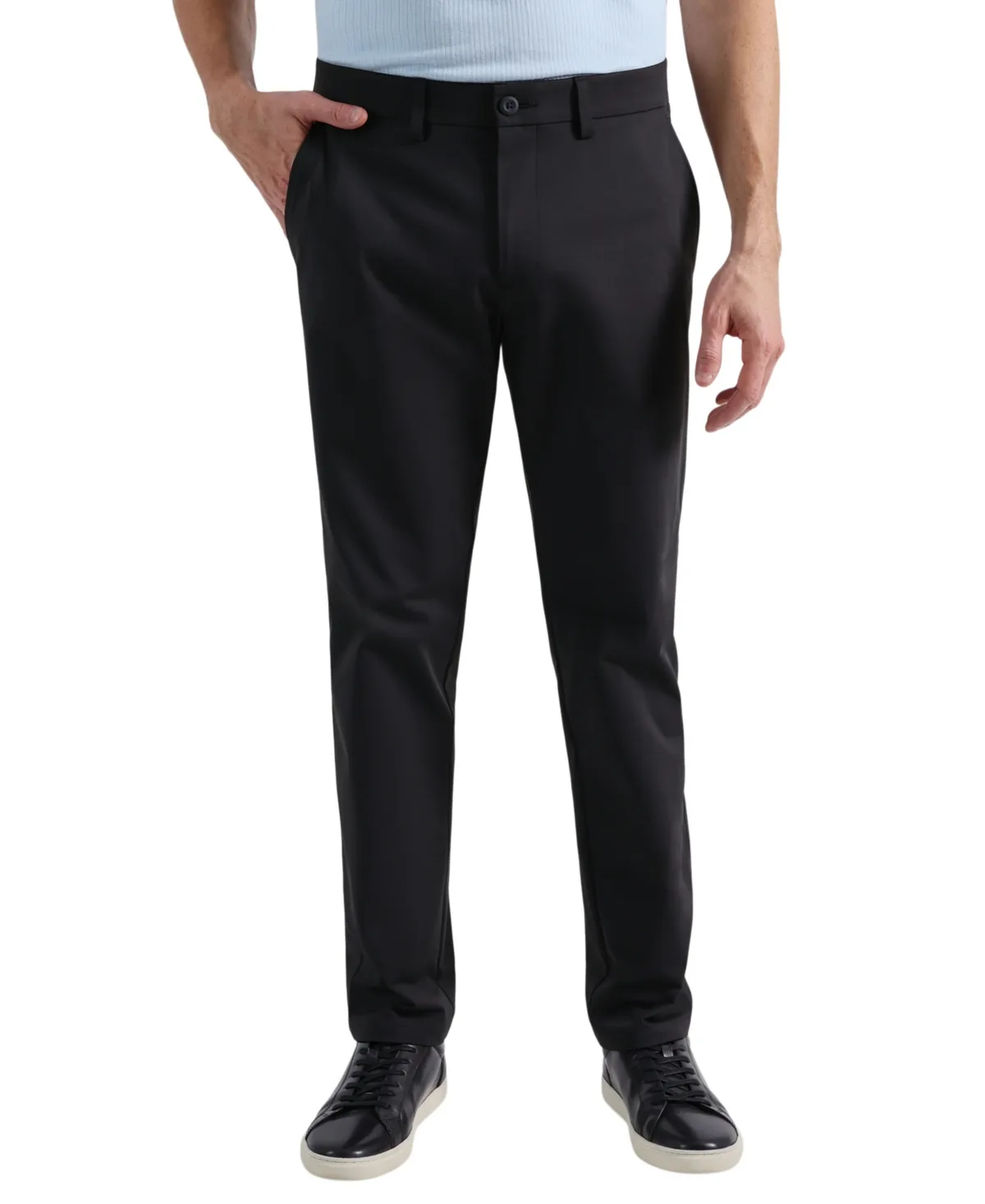 Sport Travel Performance Straight Fit Flat Front Pants by Haggar