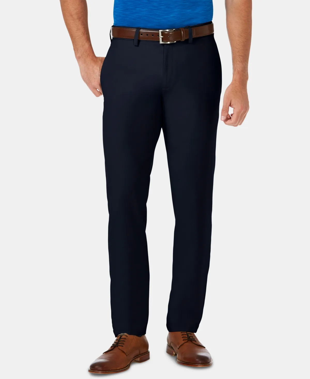 Cool 18 Pro Slim-Fit 4-Way Stretch Moisture-Wicking Non-Iron Dress Pants by Haggar