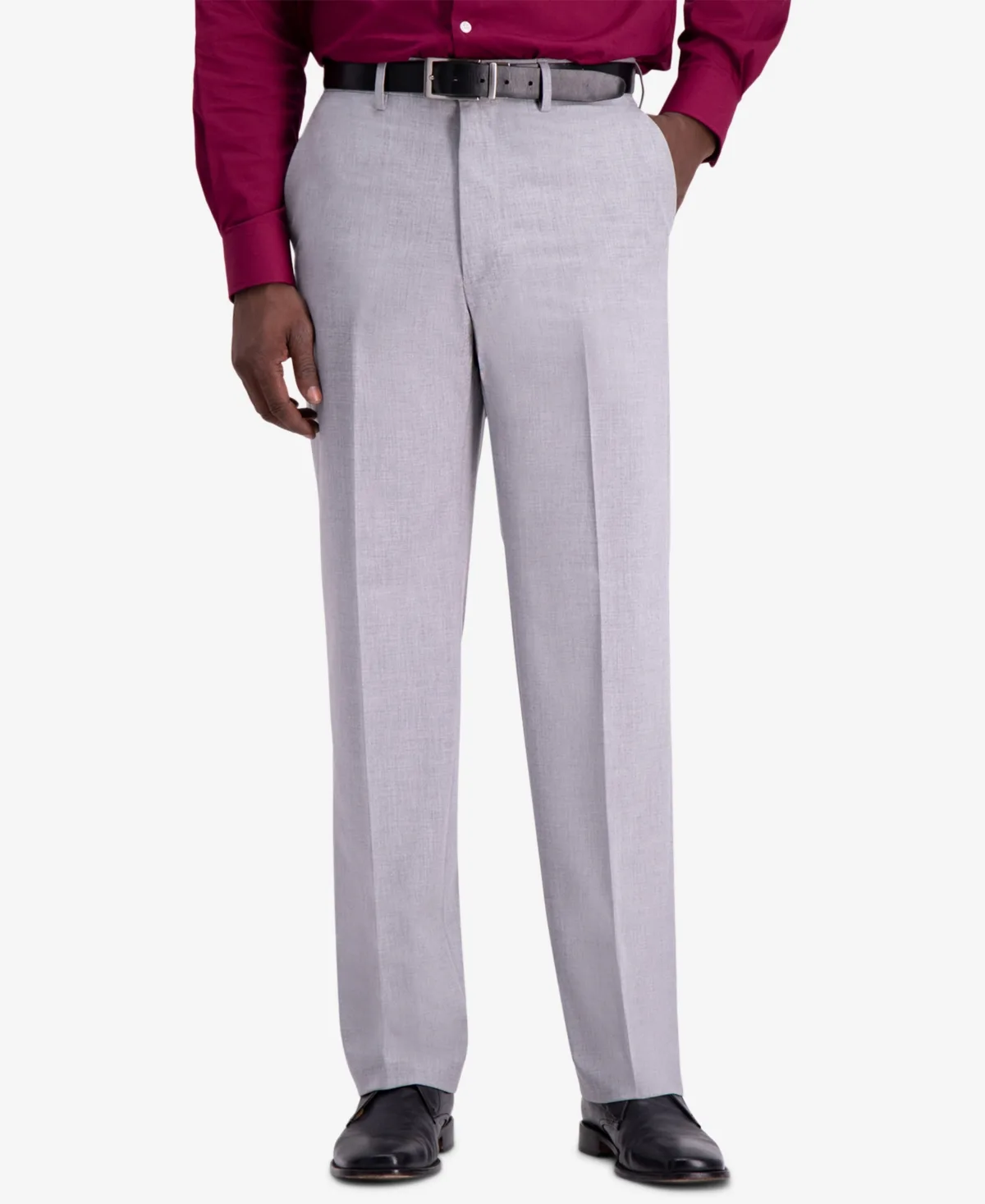 Jmh 4-Way Stretch Classic Fit Flat Front Dress Pant by Haggar