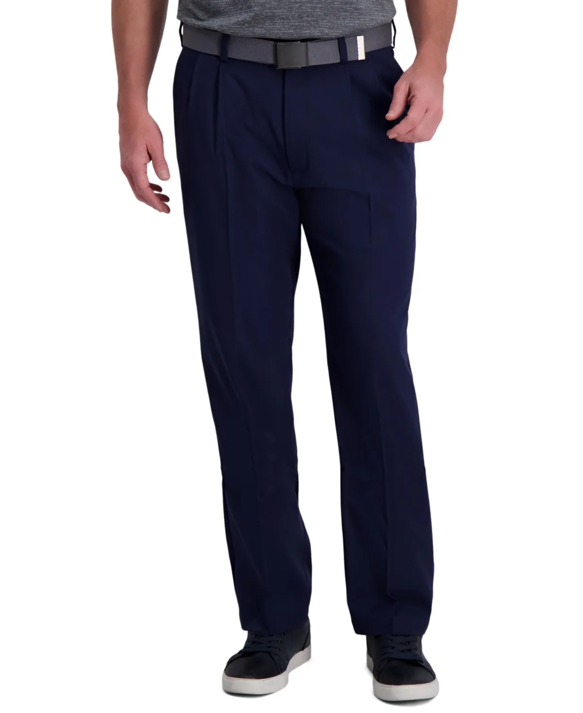 Cool Right Performance Flex Classic Fit Pleat Front Pant by Haggar