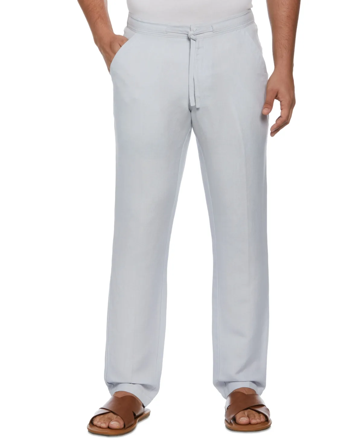 Linen Blend Drawstring Pant by Cubavera