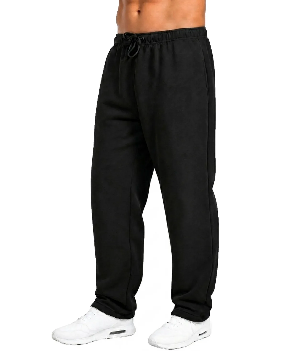 Classic Open-Bottom Fleece Sweatpants by Q-active