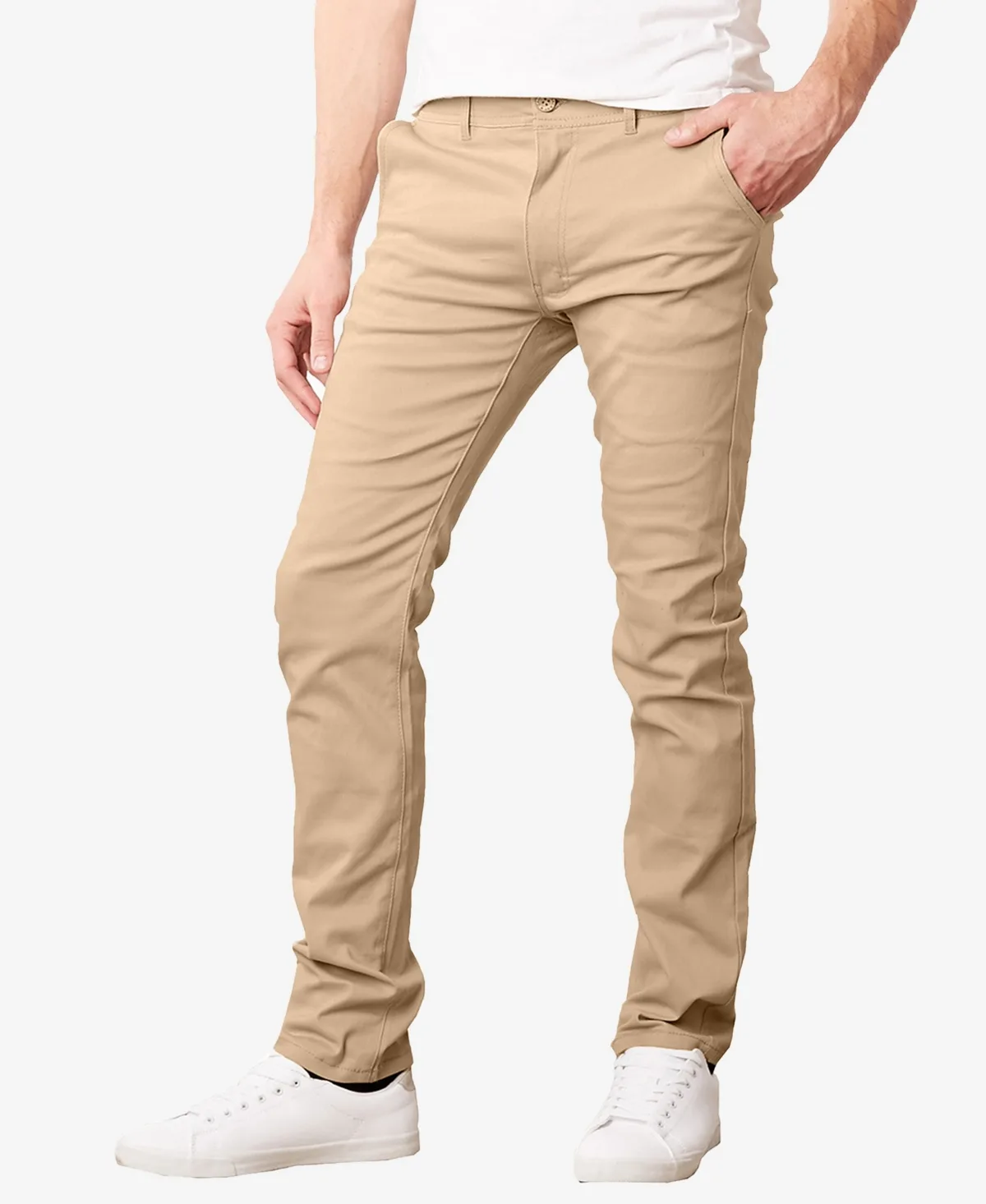 Super Stretch Slim Fit Everyday Chino Pants by Galaxy By Harvic