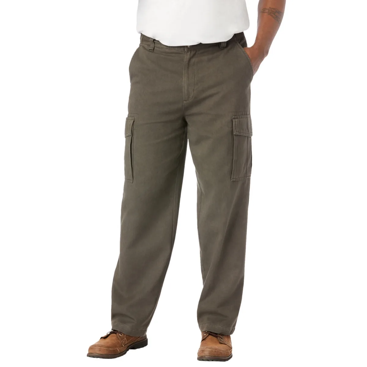Renegade Side-Elastic Waist Cargo Pants by Boulder Creek
