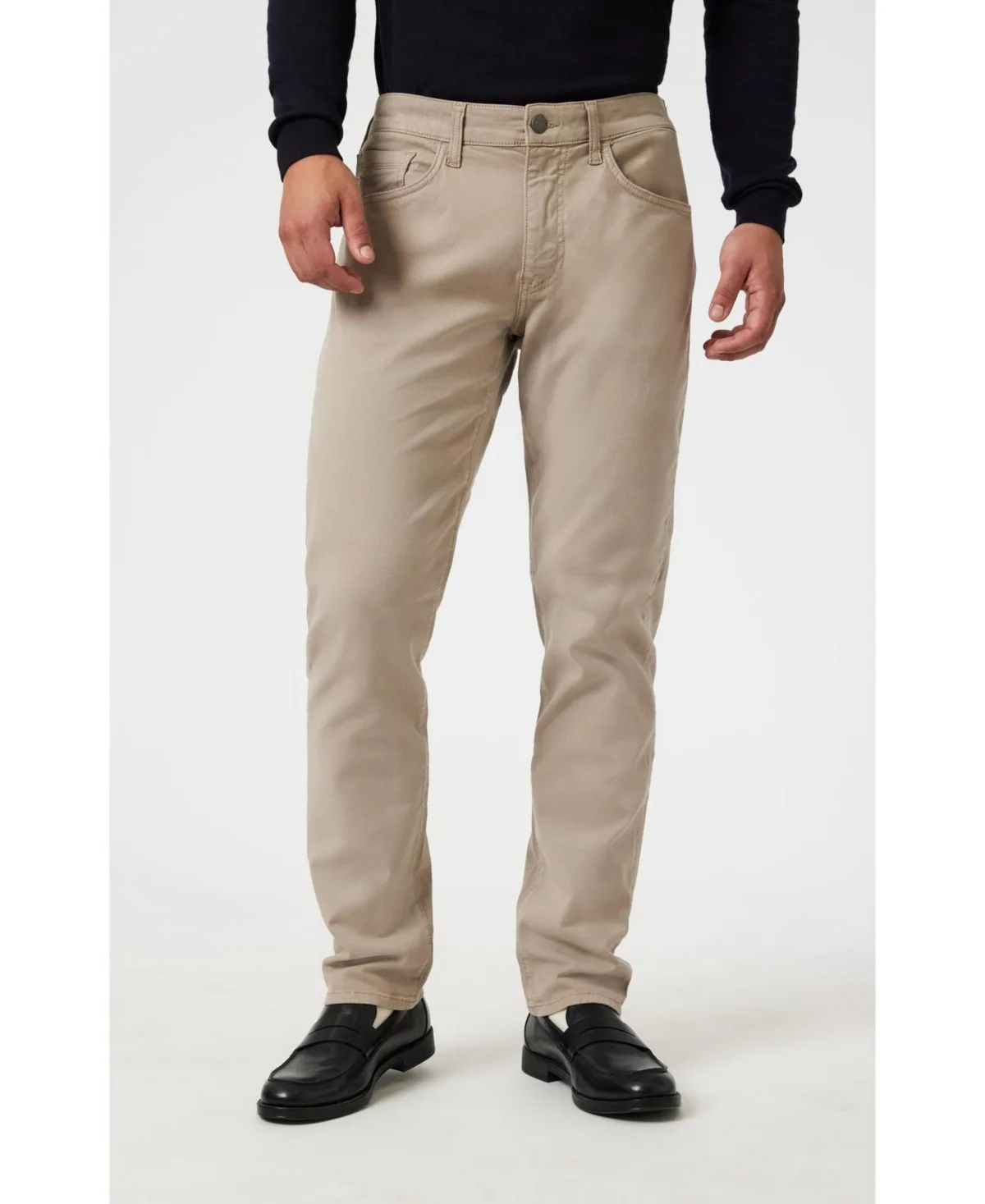 Marcus Slim Straight Leg in Latte Luxe Twill by Mavi Jeans
