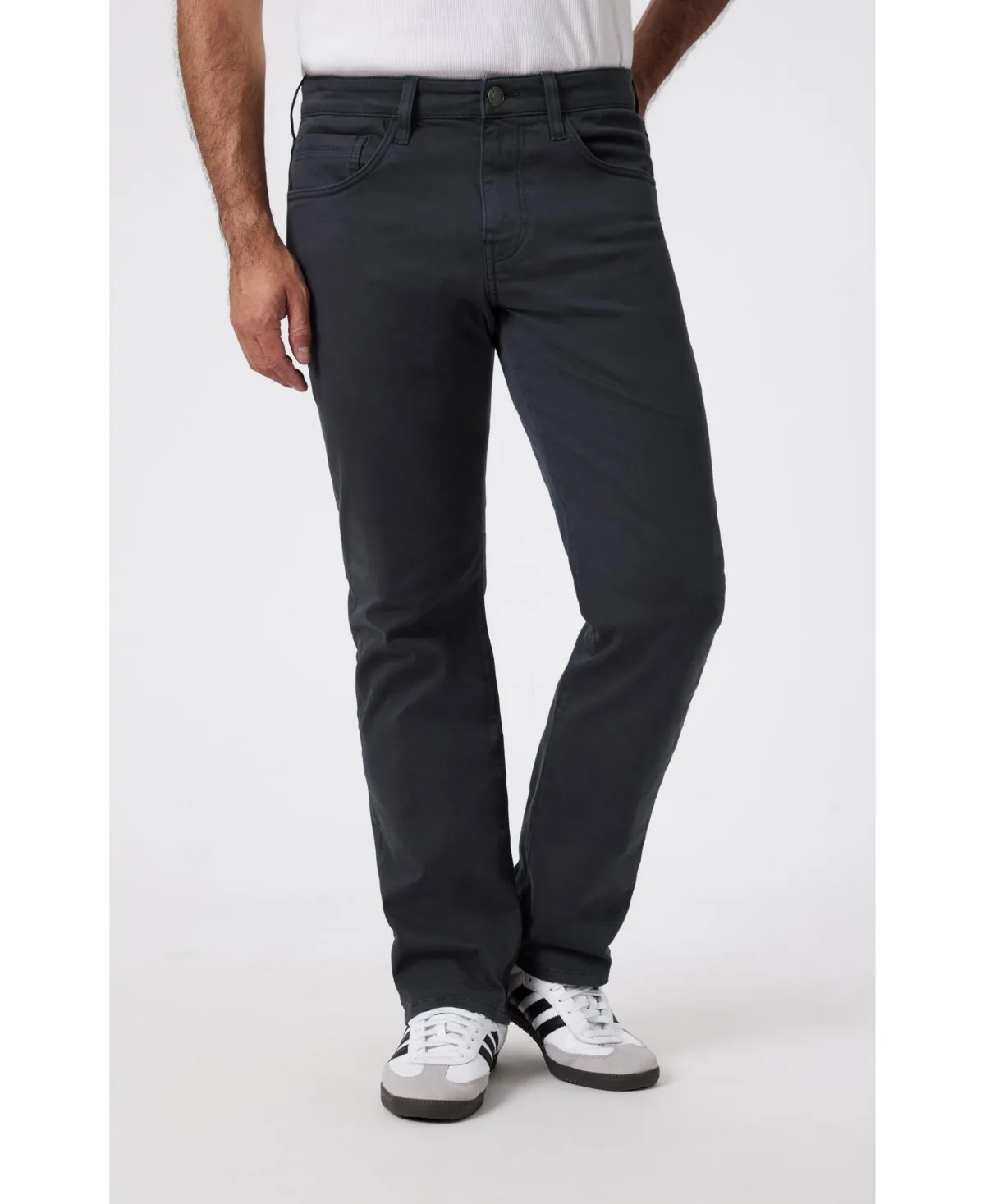 Matt Relaxed Straight Leg in Anthracite Casual Twill