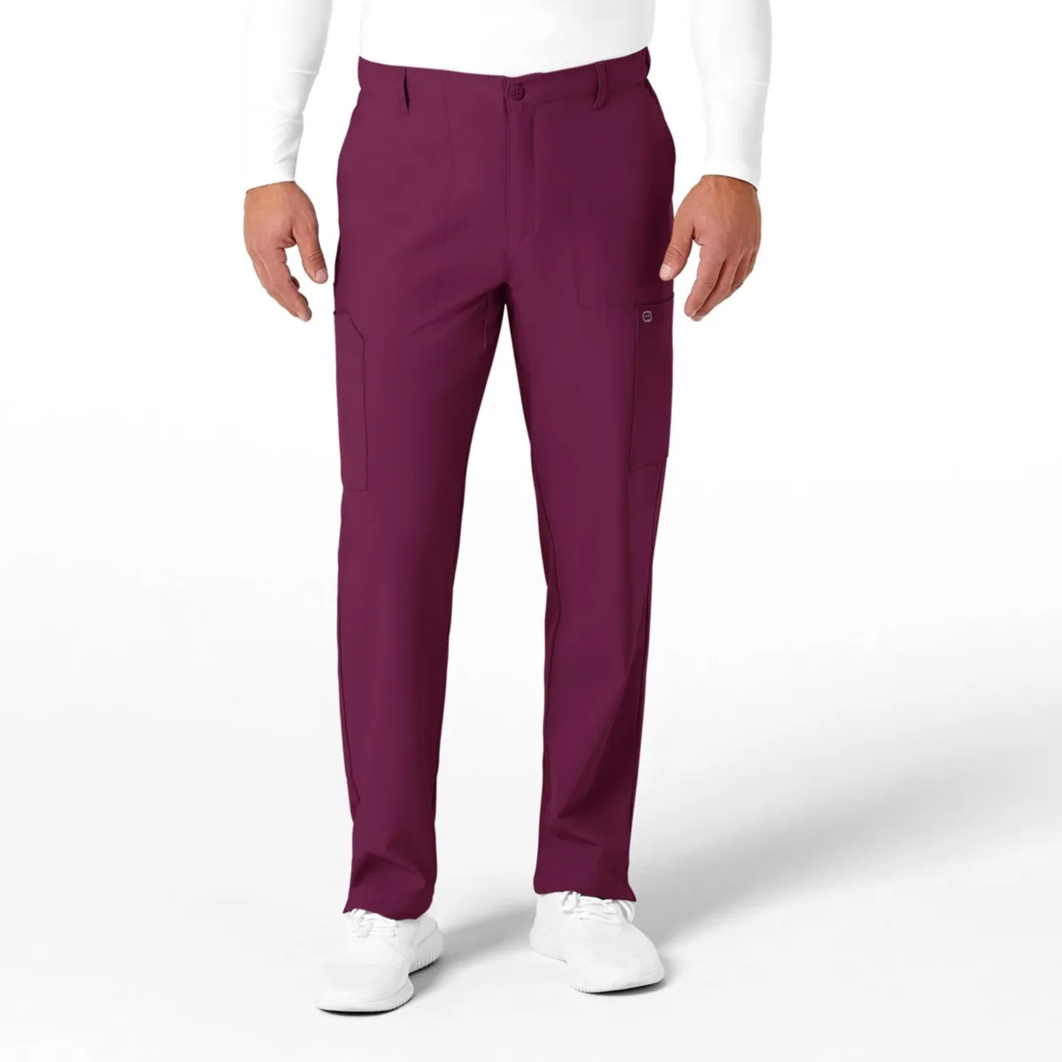 W123 Flat Front Cargo Scrub Pant by Wink