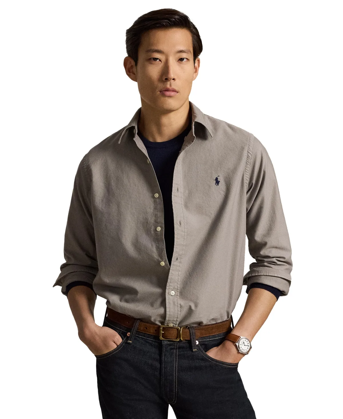 Garment-Dyed Oxford Shirt by Polo Ralph Lauren