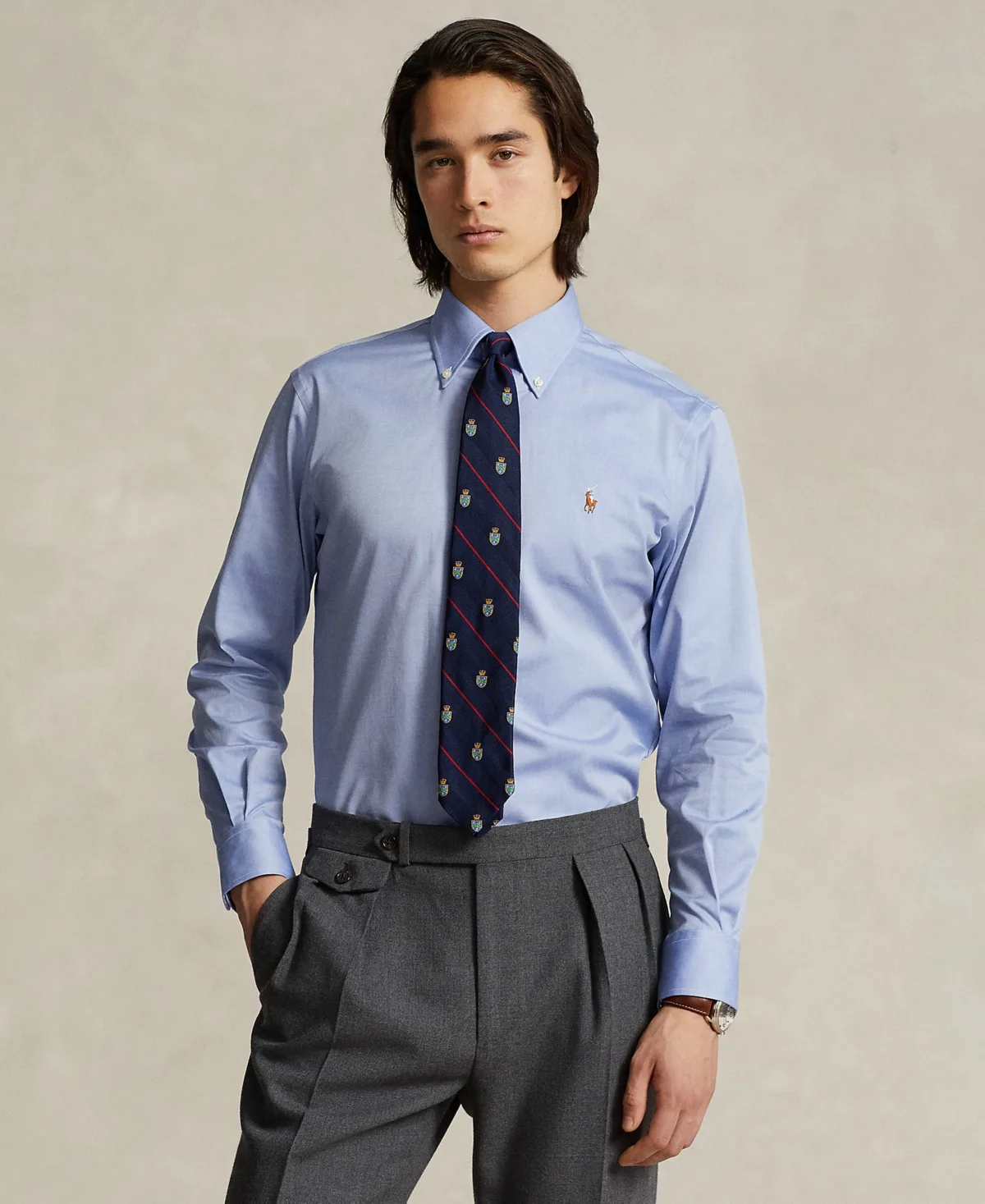 Purepress Cotton Oxford Shirt by Polo Ralph Lauren