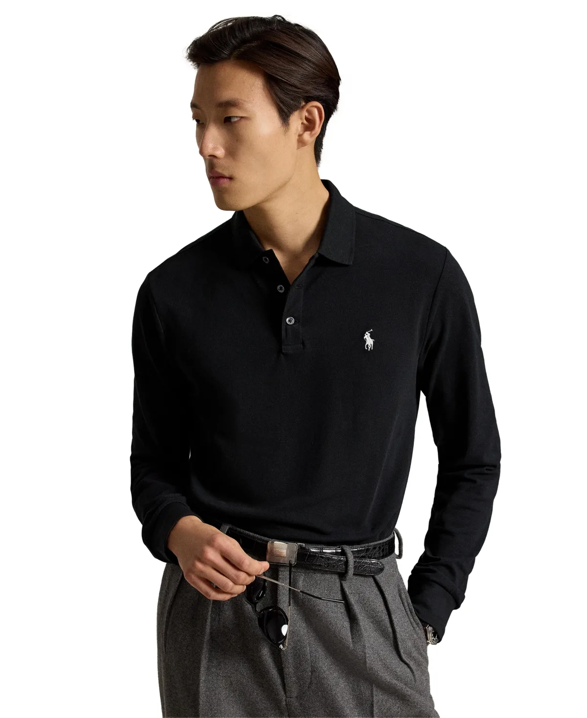 Classic-Fit Stretch Mesh Polo Shirt