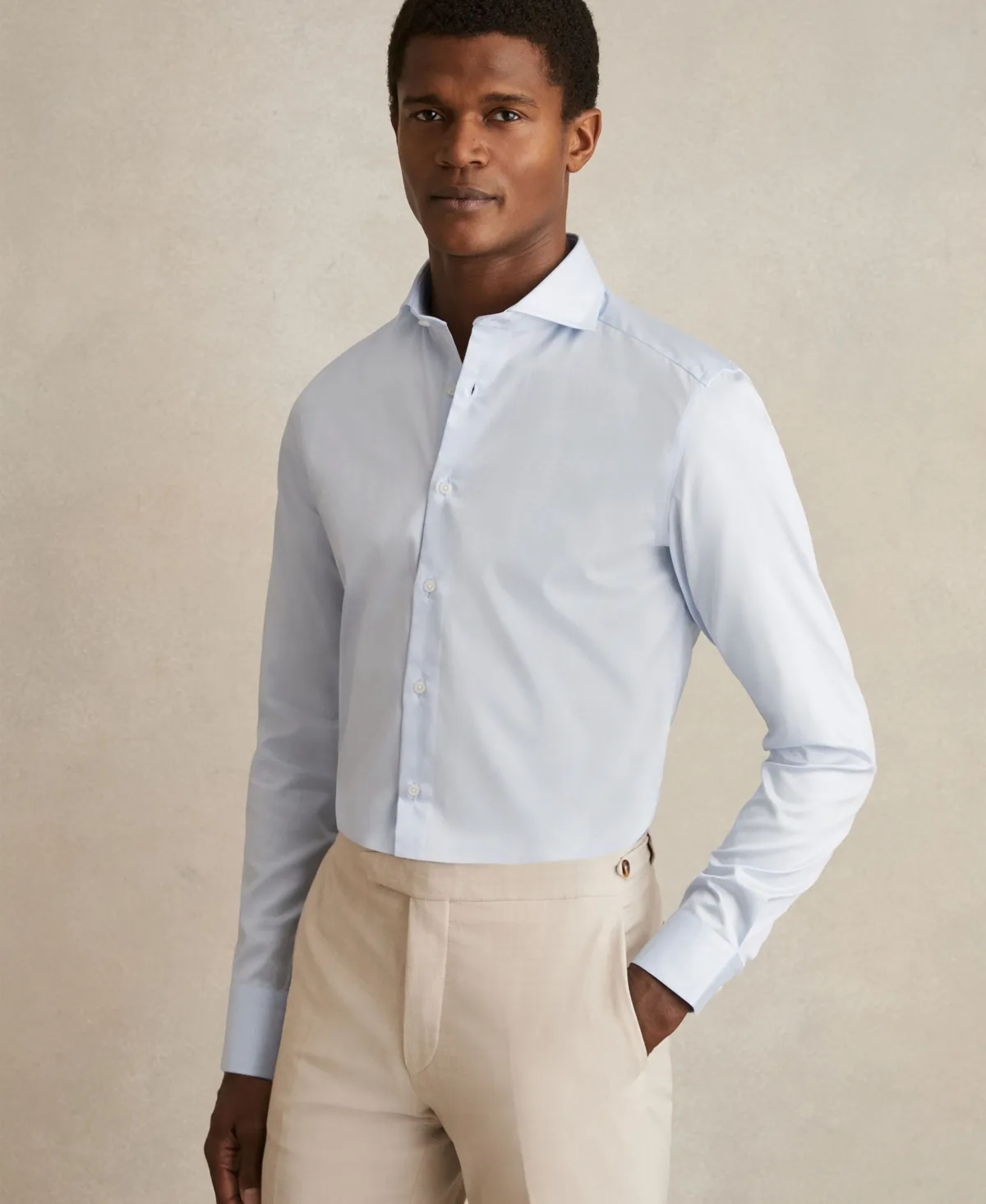 Cotton-Twill Two-Fold Slim-Fit Shirt by Reiss