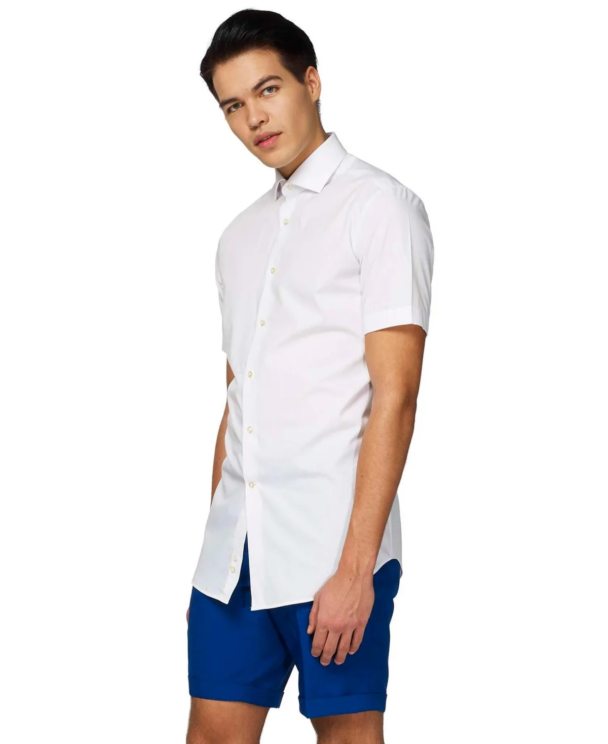 Shirt Short Sleeve White Knight by Opposuits