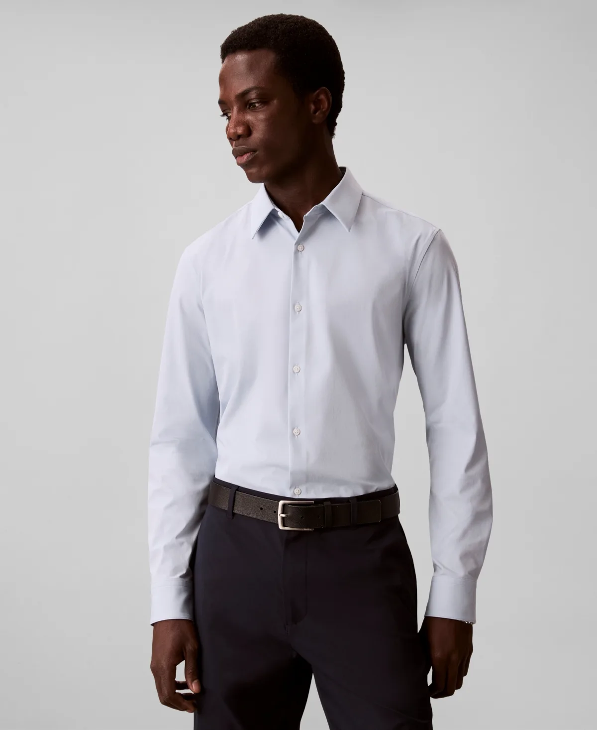 Tech Stretch Slim Button-Down Shirt by Calvin Klein