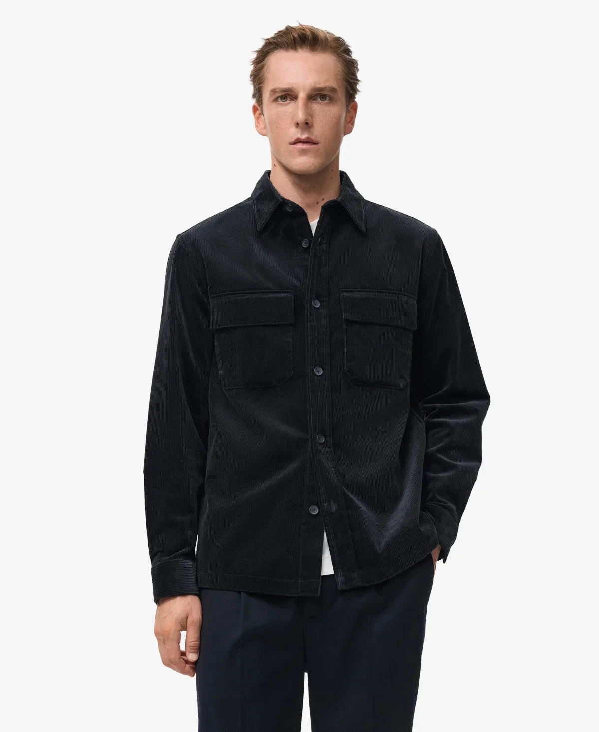Corduroy Pockets Overshirt by Mango