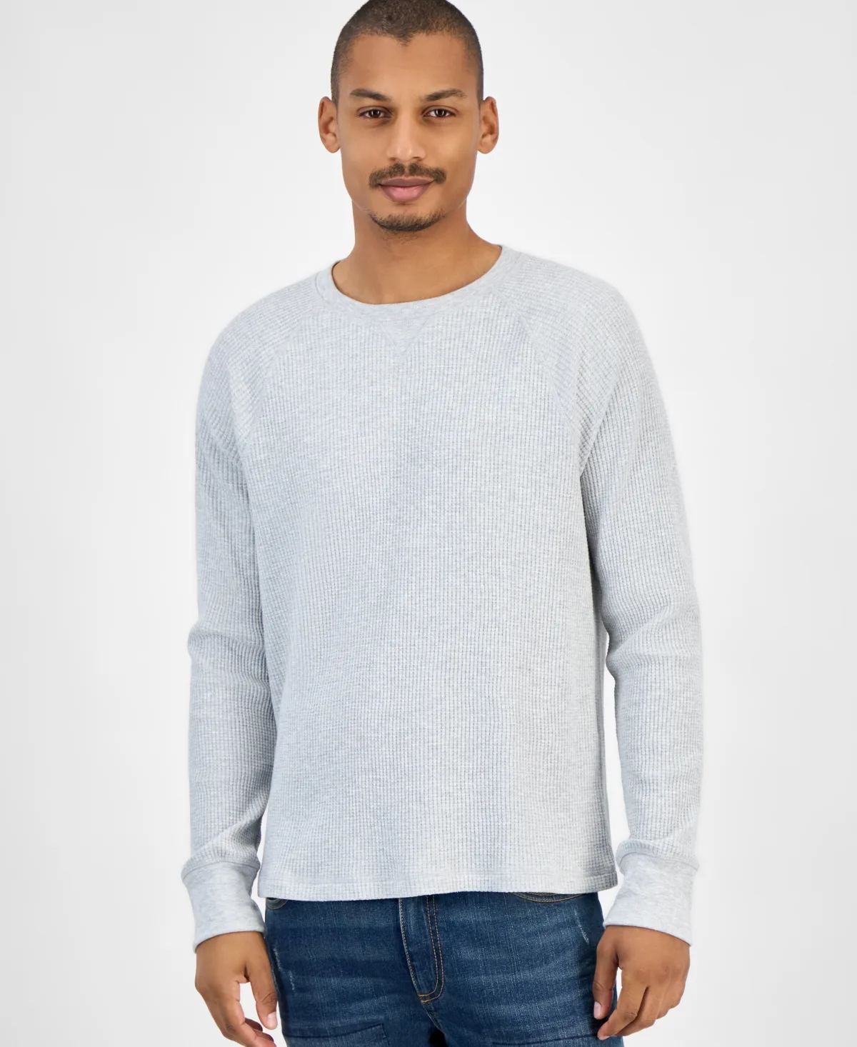 Waffle-Knit Thermal Shirt by Sun + Stone