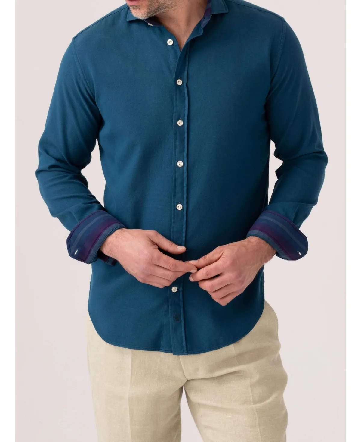 Long Sleeve Kikoy Cotton Shirt by Koy Clothing