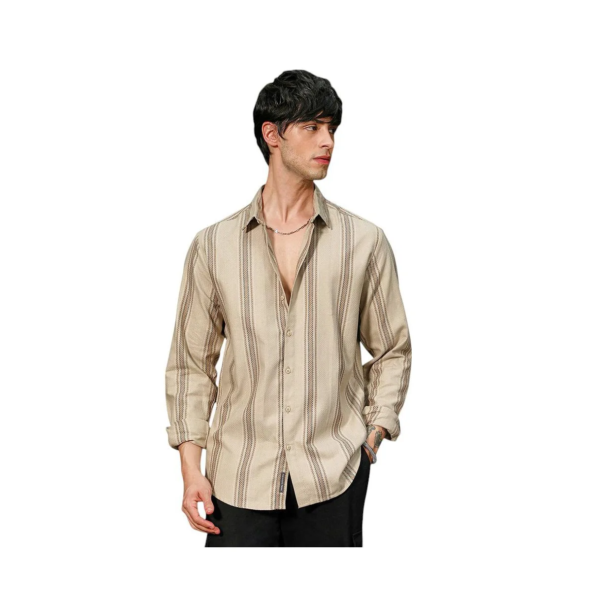 Halo-Striped Shirt by Campus Sutra