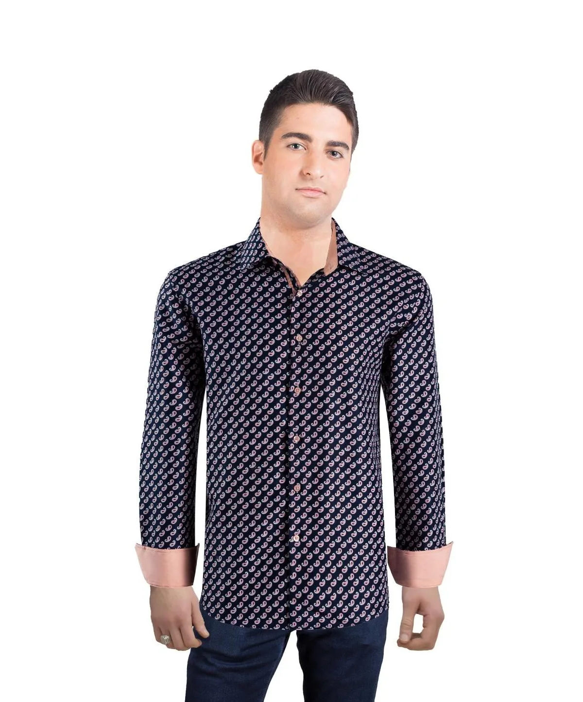 Slim Fit Paisley Print Shirt by Elie Balleh