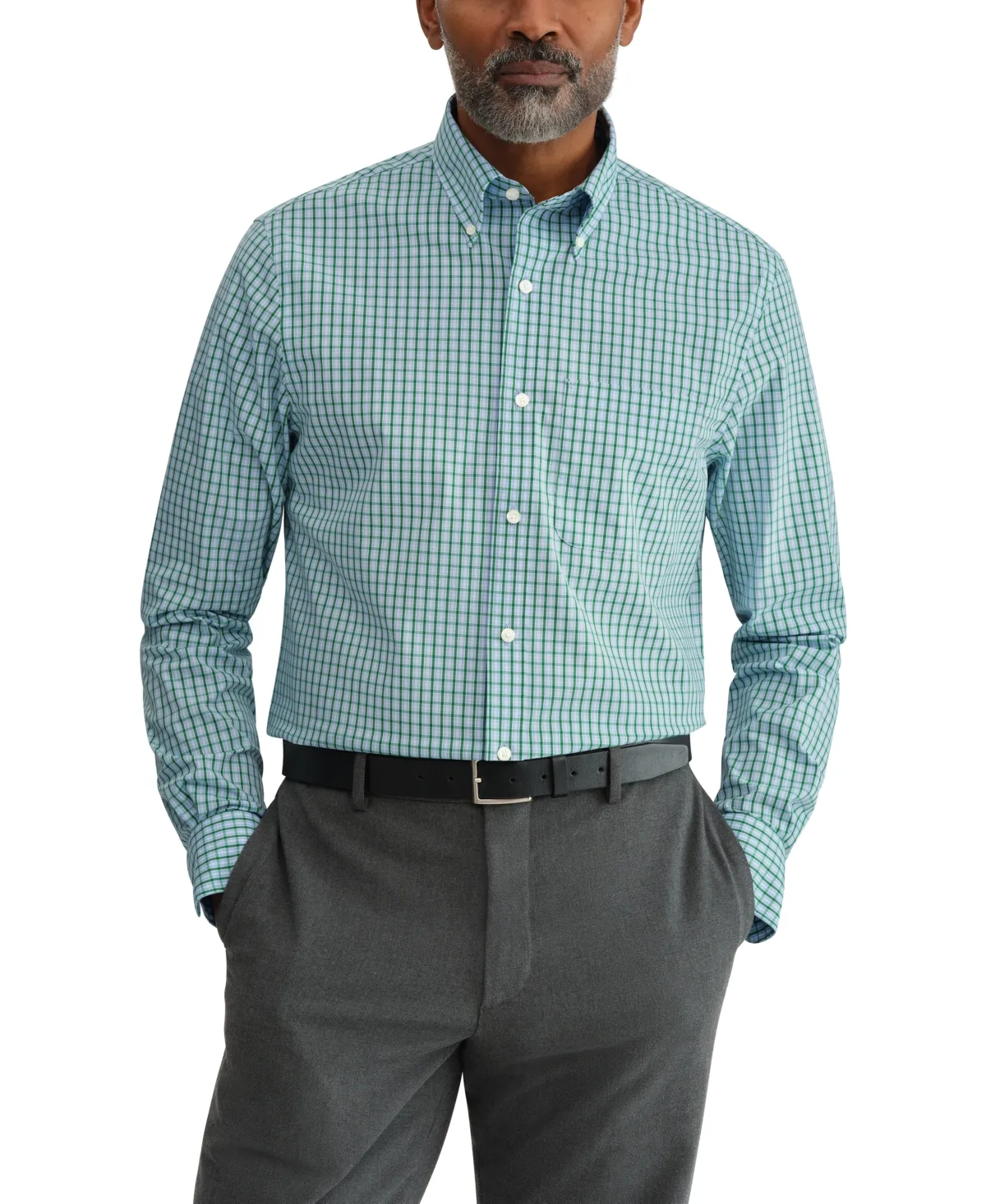 Regular Fit Wrinkle Resistant Stretch Dress Shirt