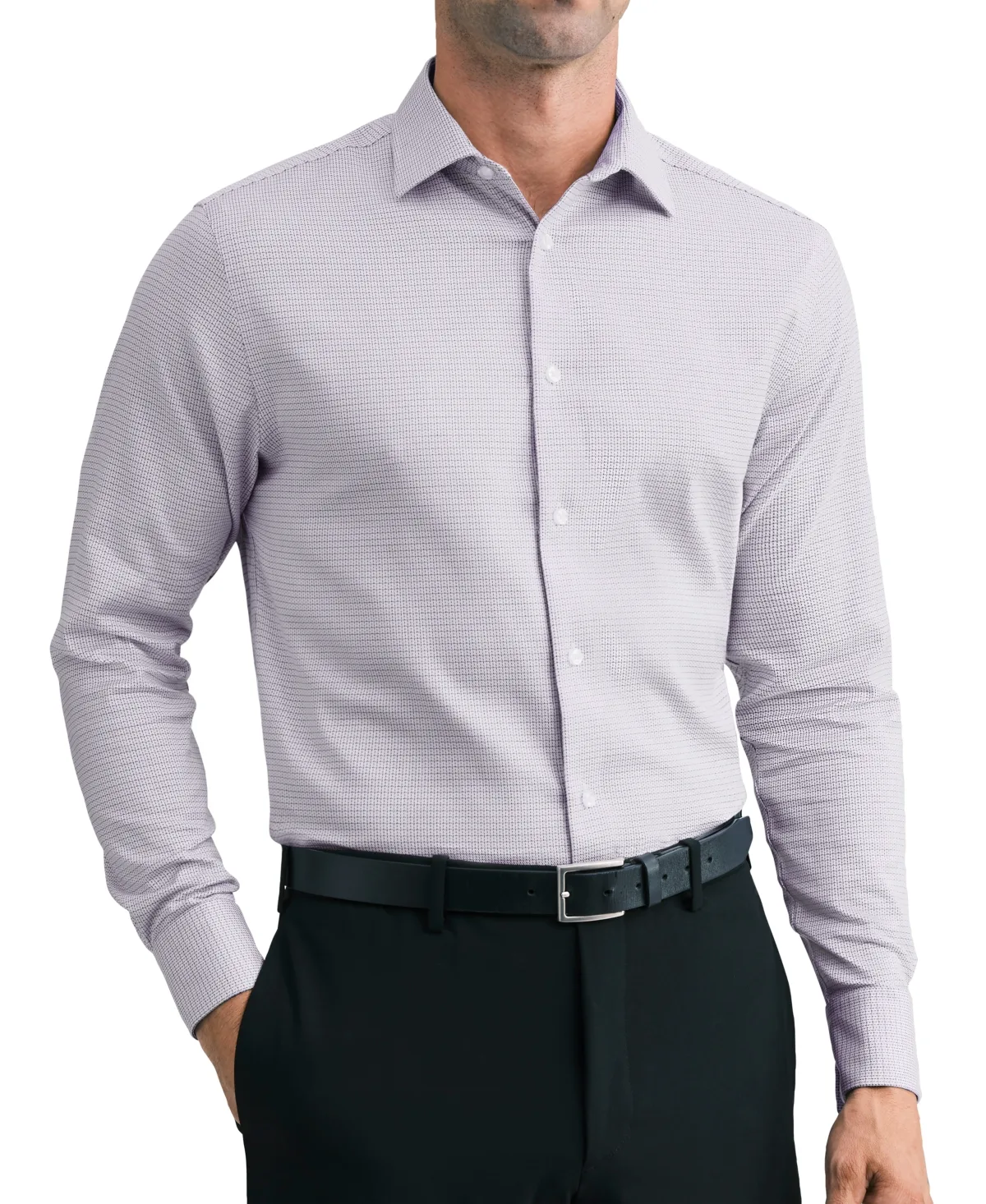 Refined Cotton Stretch Shirt by Calvin Klein