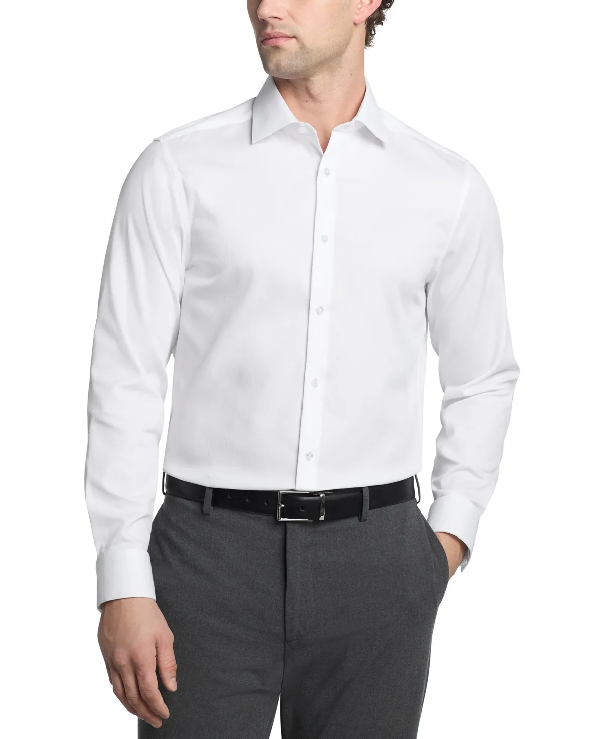 Steel Plus Slim Fit Dress Shirt by Calvin Klein