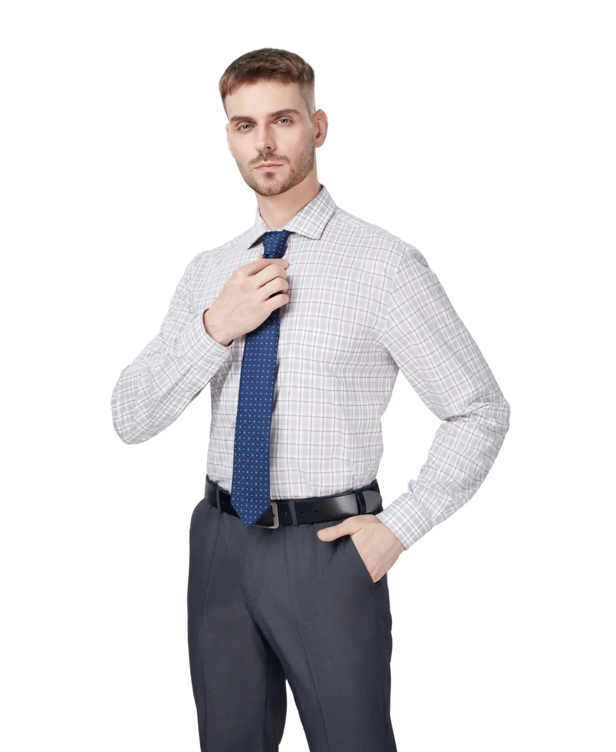 Regular-Fit Bespoke Plaid Dress Shirt by Club Room