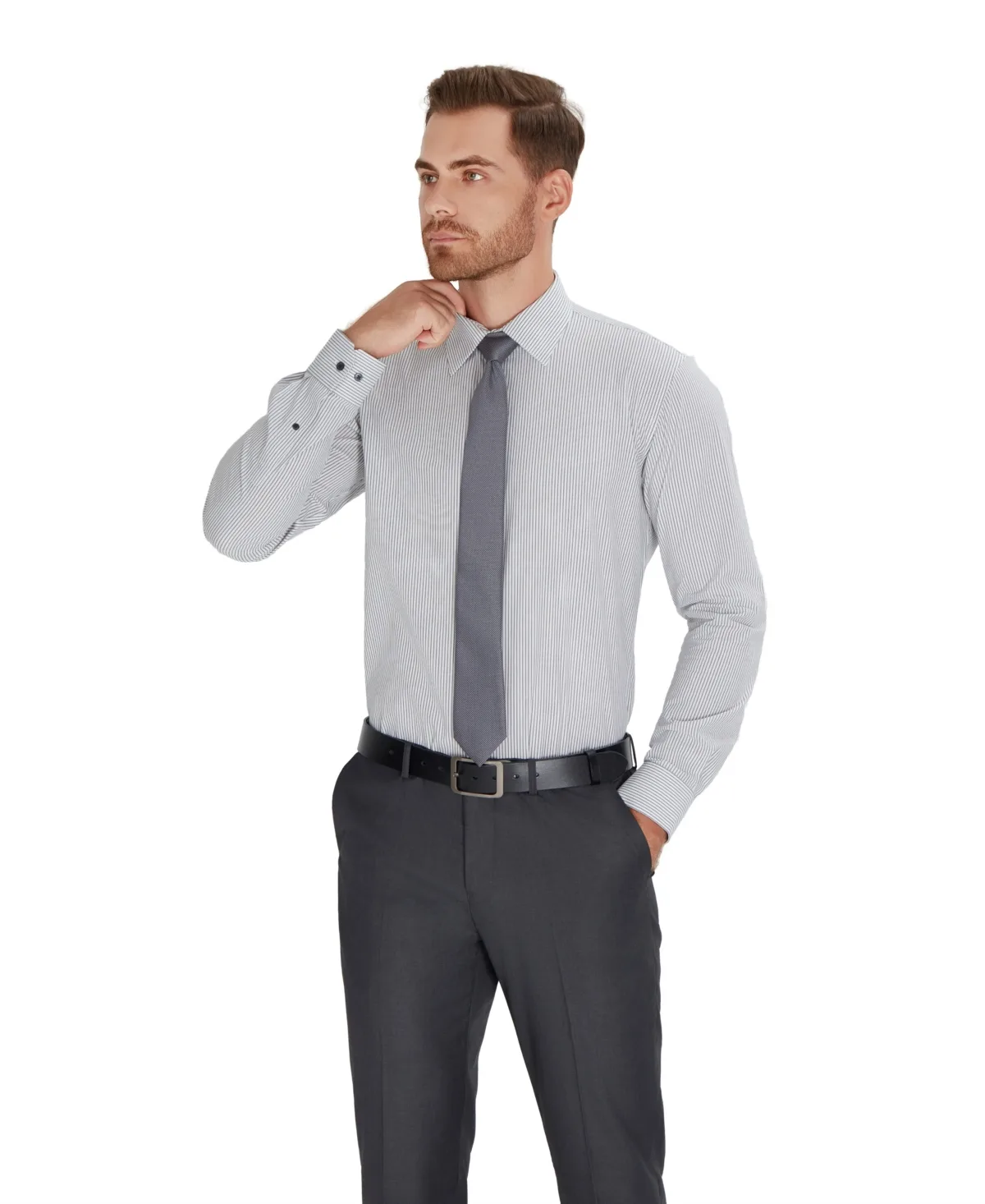 Slim-Fit Stripe Dress Shirt by Alfani