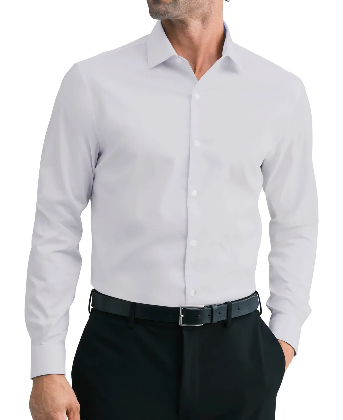 Technicole Slim-Fit Spread-Collar Dress Shirt by Kenneth Cole Reaction